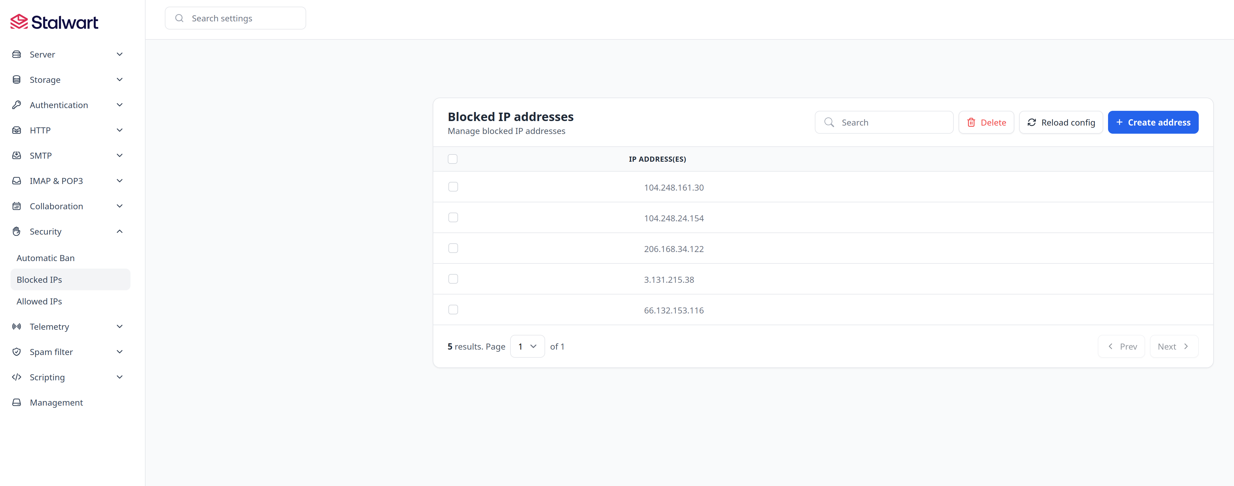 Mailbuttons: email interface
